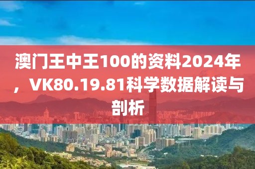 澳门王中王100的资料2024年，VK80.19.81科学数据解读与剖析