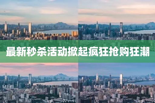 最新秒杀活动掀起疯狂抢购狂潮