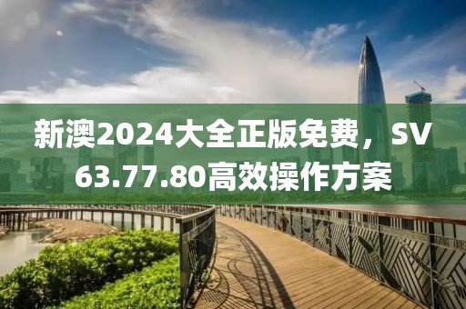 新澳2024大全正版免费，SV63.77.80高效操作方案