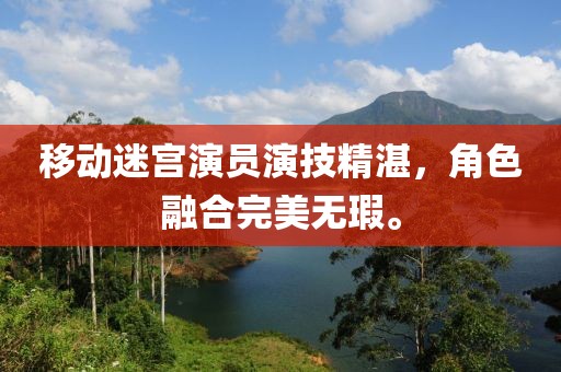 移动迷宫演员演技精湛，角色融合完美无瑕。