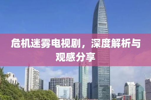 危机迷雾电视剧，深度解析与观感分享