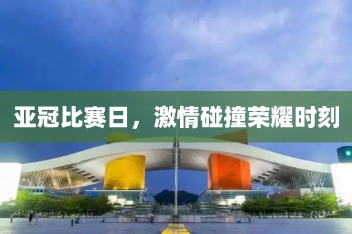 亚冠比赛日，激情碰撞荣耀时刻