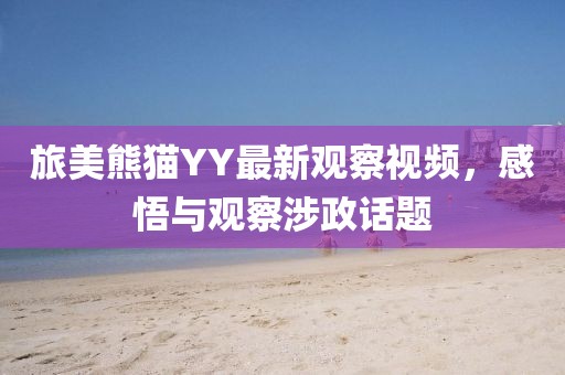 旅美熊猫YY最新观察视频，感悟与观察涉政话题