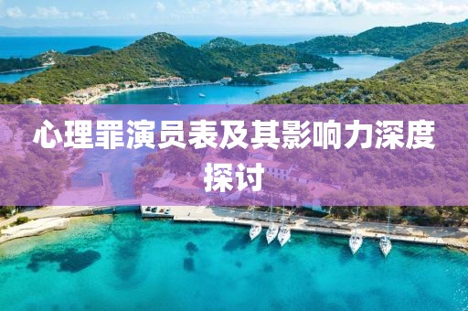 心理罪演员表及其影响力深度探讨
