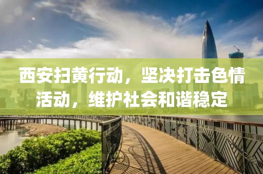 西安扫黄行动，坚决打击色情活动，维护社会和谐稳定