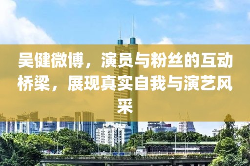 吴健微博，演员与粉丝的互动桥梁，展现真实自我与演艺风采