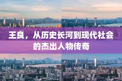 王良，从历史长河到现代社会的杰出人物传奇