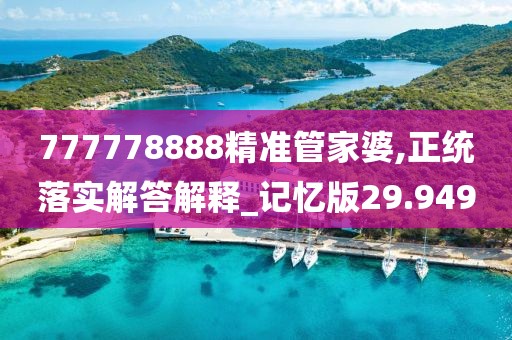 777778888精准管家婆,正统落实解答解释_记忆版29.949