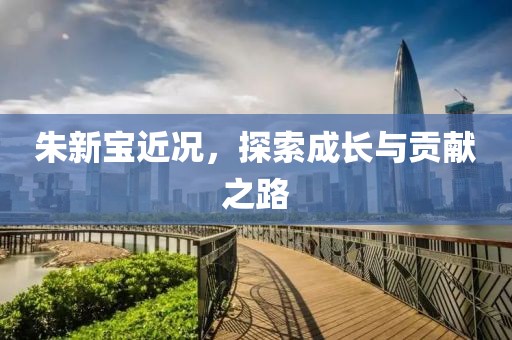 朱新宝近况，探索成长与贡献之路