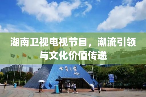 湖南卫视电视节目，潮流引领与文化价值传递