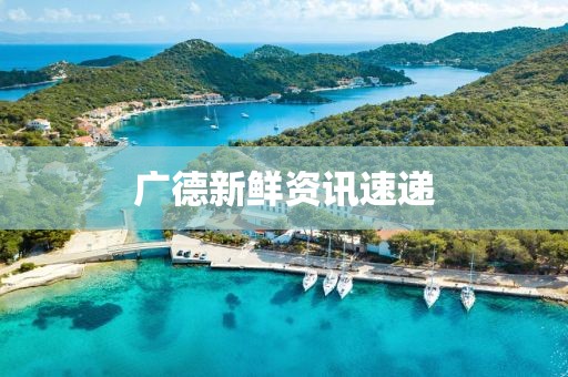 广德新鲜资讯速递
