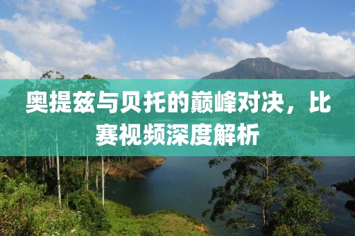 奥提兹与贝托的巅峰对决，比赛视频深度解析