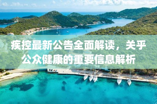 疾控最新公告全面解读，关乎公众健康的重要信息解析
