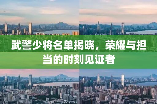 武警少将名单揭晓，荣耀与担当的时刻见证者