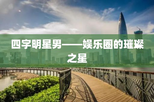 四字明星男——娱乐圈的璀璨之星