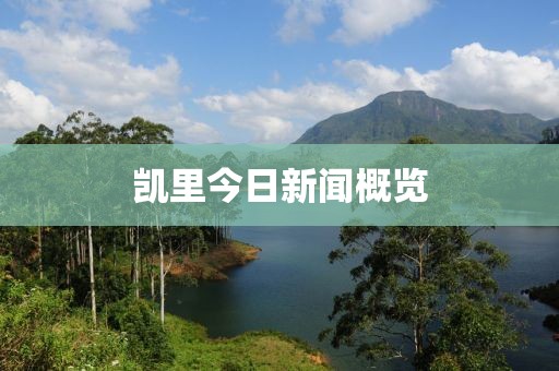 凯里今日新闻概览