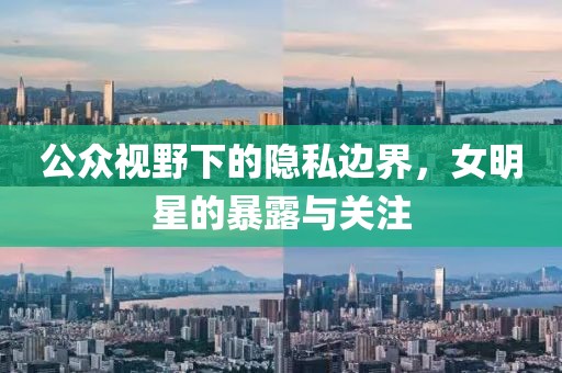公众视野下的隐私边界，女明星的暴露与关注