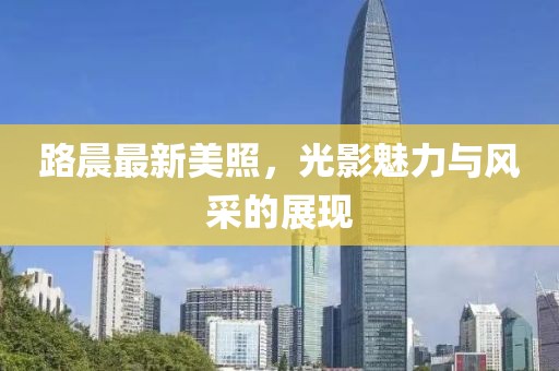 路晨最新美照，光影魅力与风采的展现