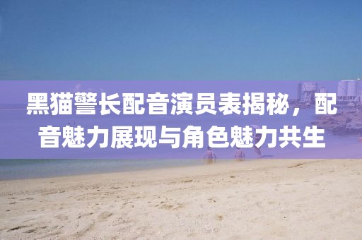 黑猫警长配音演员表揭秘，配音魅力展现与角色魅力共生