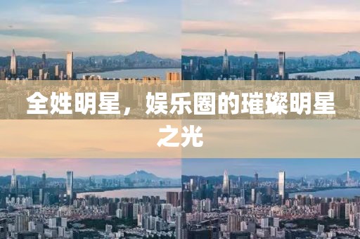 全姓明星，娱乐圈的璀璨明星之光