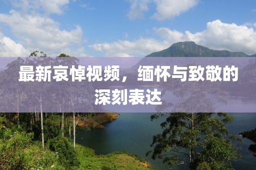 最新哀悼视频，缅怀与致敬的深刻表达