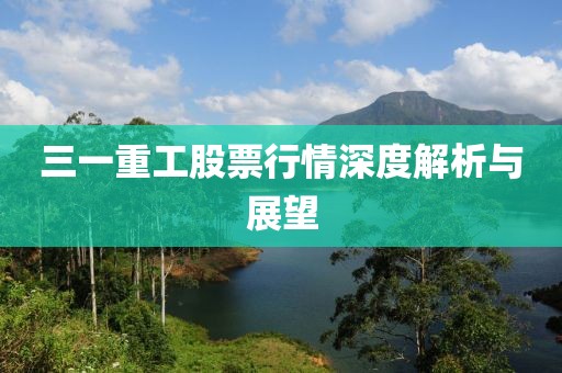 三一重工股票行情深度解析与展望