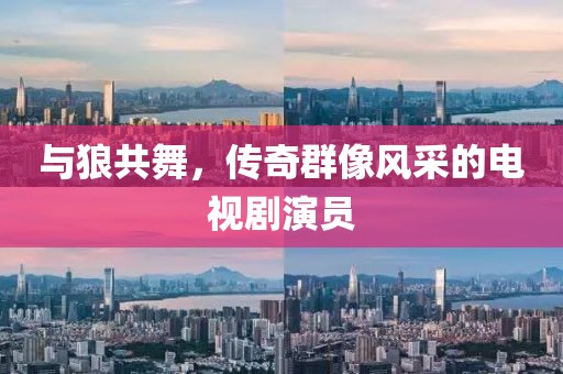 与狼共舞，传奇群像风采的电视剧演员
