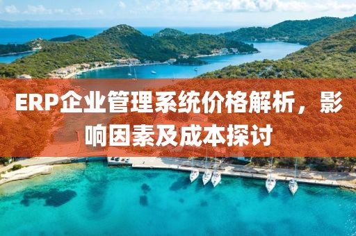 ERP企业管理系统价格解析，影响因素及成本探讨