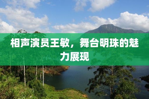 相声演员王敏，舞台明珠的魅力展现