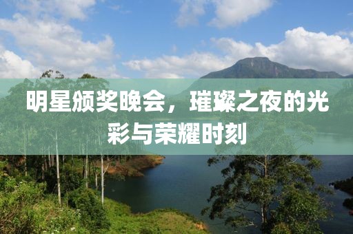 明星颁奖晚会，璀璨之夜的光彩与荣耀时刻