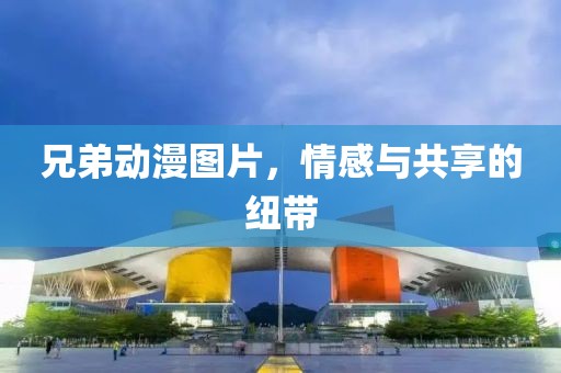 兄弟动漫图片，情感与共享的纽带