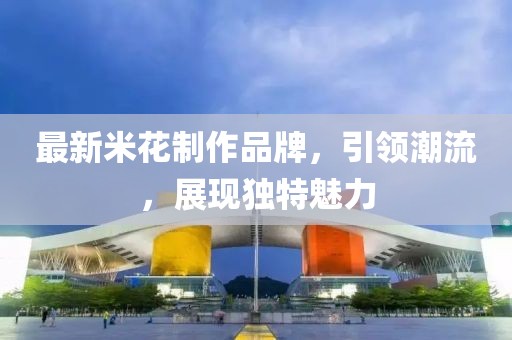 最新米花制作品牌，引领潮流，展现独特魅力
