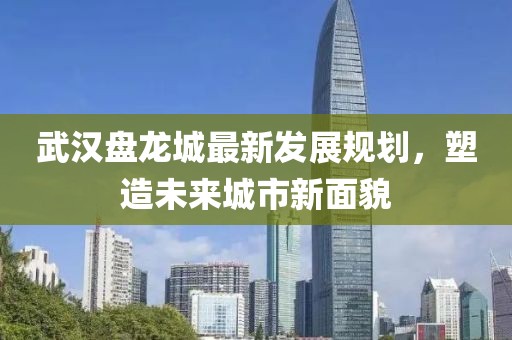 武汉盘龙城最新发展规划，塑造未来城市新面貌