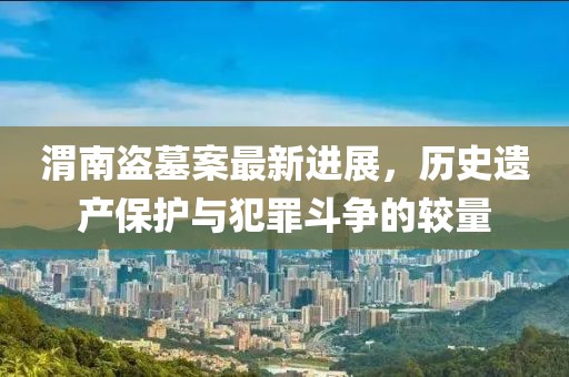 渭南盗墓案最新进展，历史遗产保护与犯罪斗争的较量