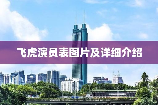 飞虎演员表图片及详细介绍