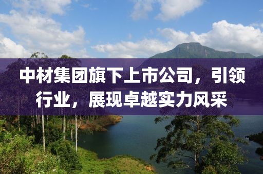 中材集团旗下上市公司，引领行业，展现卓越实力风采