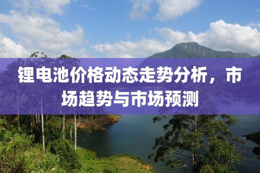 锂电池价格动态走势分析，市场趋势与市场预测