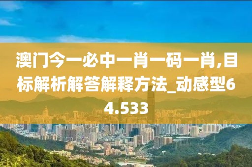 澳门今一必中一肖一码一肖,目标解析解答解释方法_动感型64.533