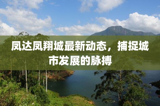 凤达凤翔城最新动态，捕捉城市发展的脉搏