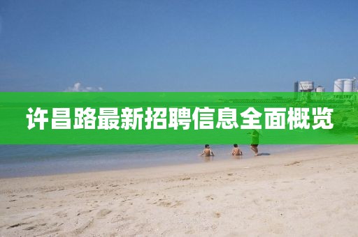 许昌路最新招聘信息全面概览