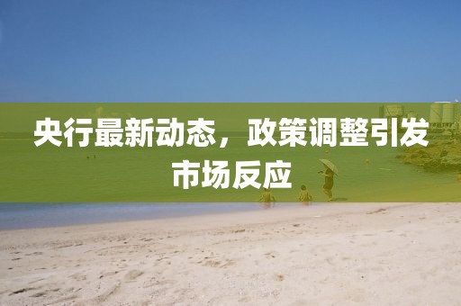 央行最新动态，政策调整引发市场反应