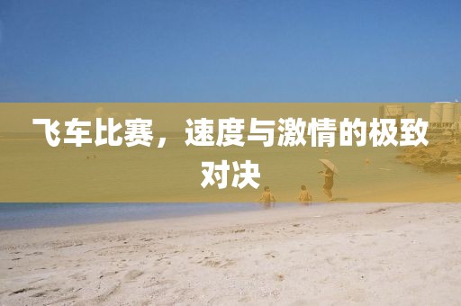 飞车比赛，速度与激情的极致对决