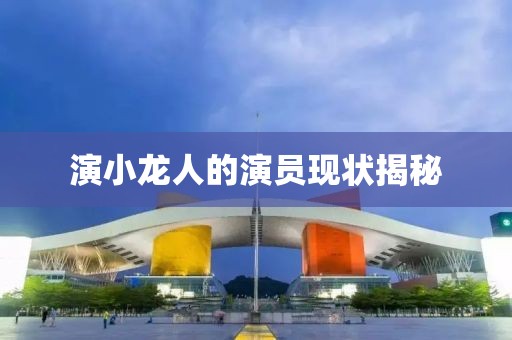演小龙人的演员现状揭秘