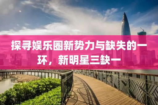 探寻娱乐圈新势力与缺失的一环，新明星三缺一