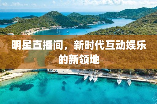 明星直播间，新时代互动娱乐的新领地
