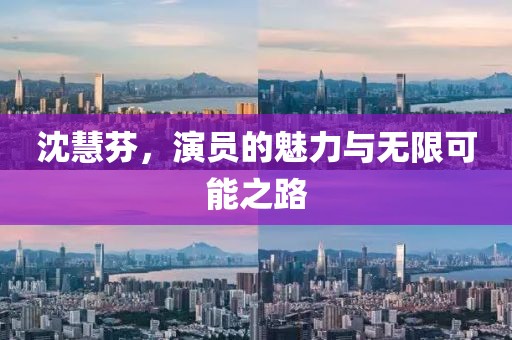 沈慧芬，演员的魅力与无限可能之路