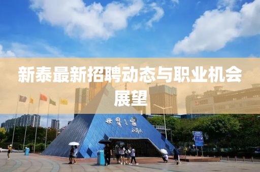 新泰最新招聘动态与职业机会展望
