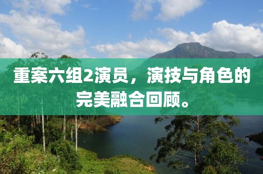 重案六组2演员，演技与角色的完美融合回顾。