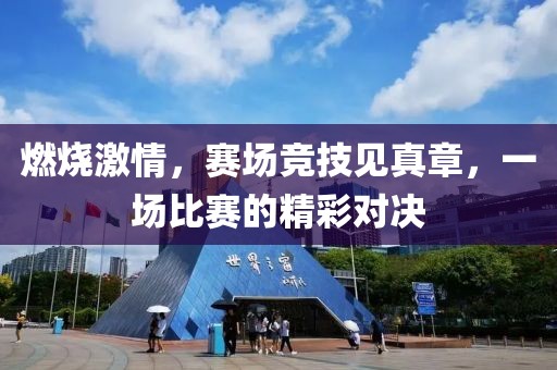 燃烧激情，赛场竞技见真章，一场比赛的精彩对决