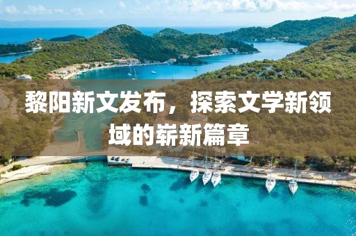 黎阳新文发布，探索文学新领域的崭新篇章